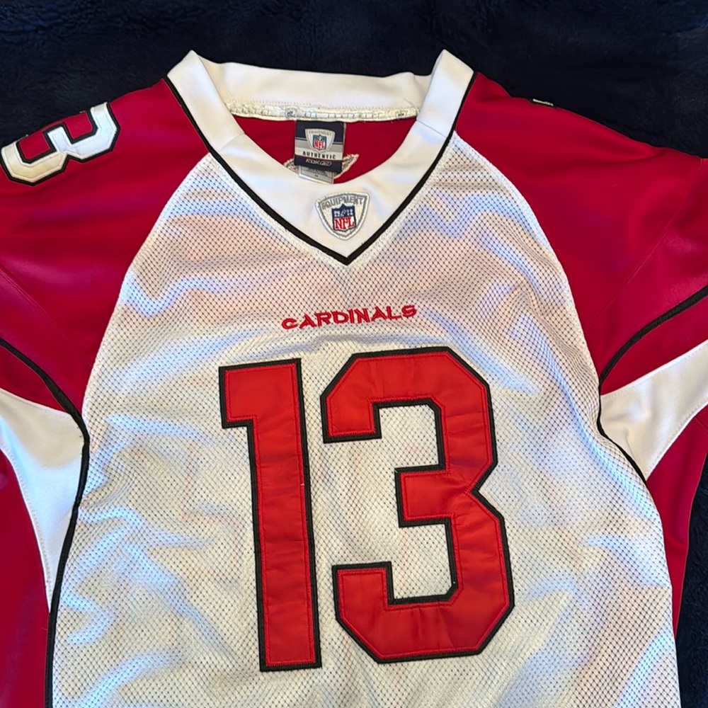 Kurt Warner Arizona Cardinals Reebok Jersey XXL White Jersey Sewn Letters/Number